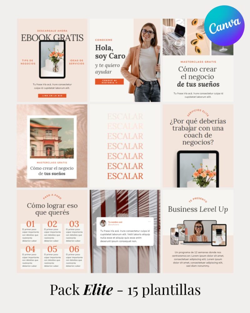 Pack de plantillas de Instagram - Elite